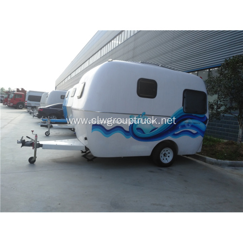 Mobile camper traveling home trailer on promotion
